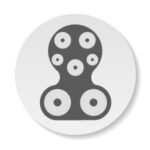 Illustration showing the head-on view of the CCS Type 1 electric vehicle charger connector.